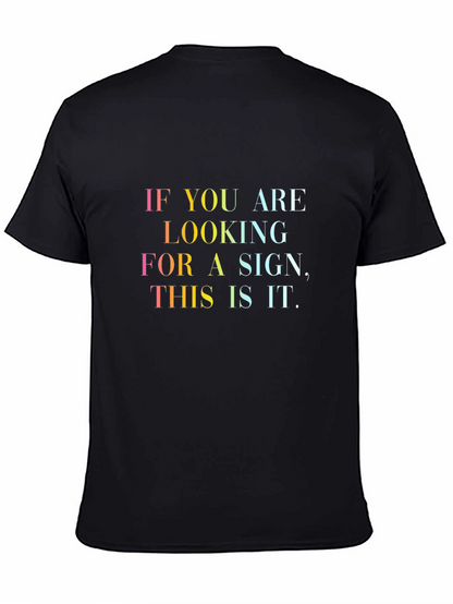 Inspirational Quote Graphic Tee - Unisex Black T-Shirt