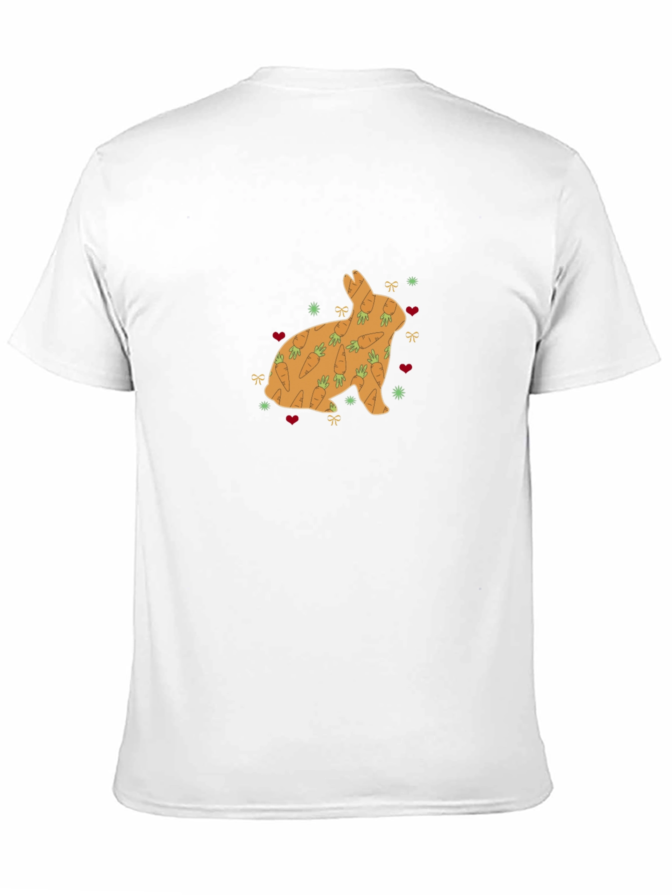 Bunny Carrots Graphic Tee - Black Cotton Blend