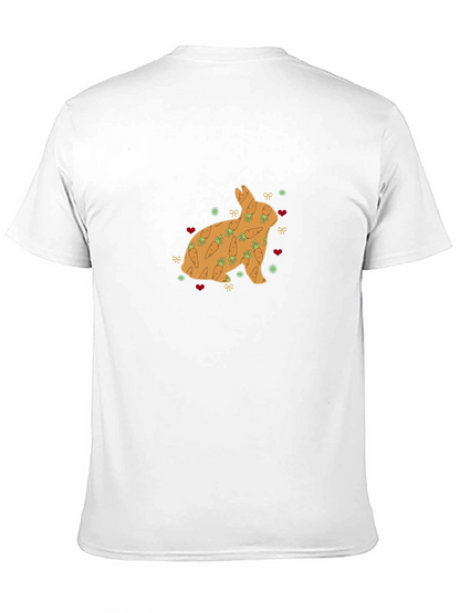 Bunny Carrots Graphic Tee - Black Cotton Blend