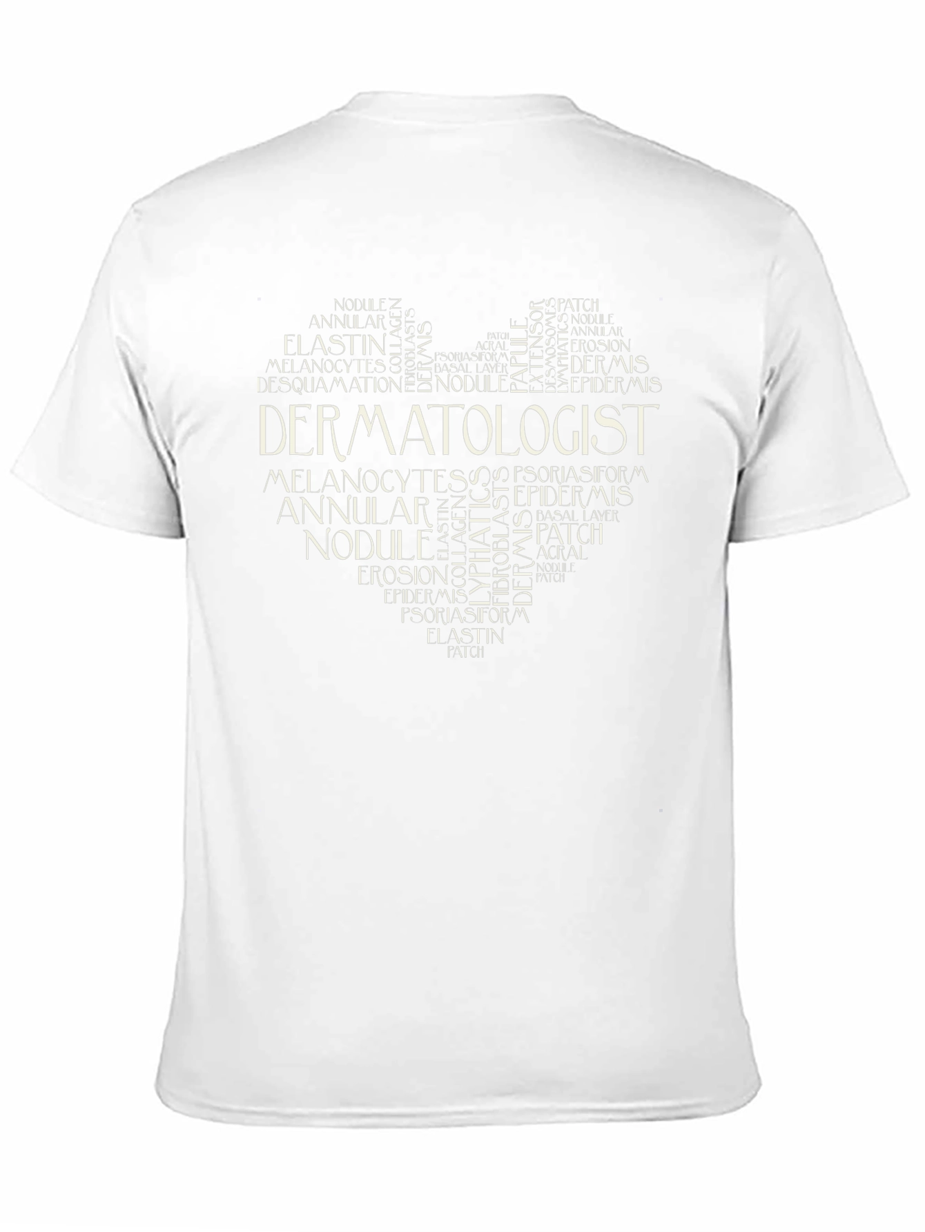 Dermatologist Heart Word Art T-Shirt