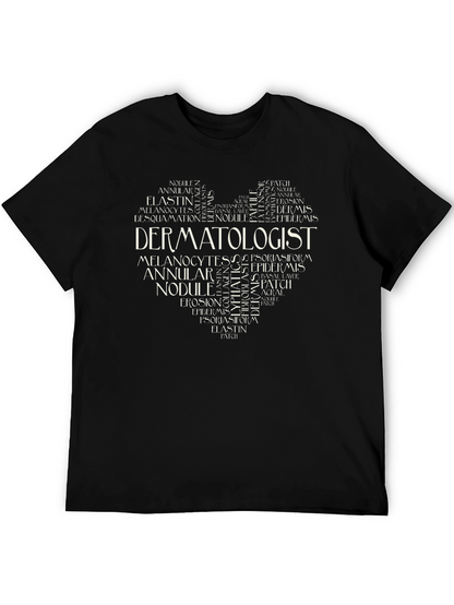 Dermatologist Heart Word Art T-Shirt