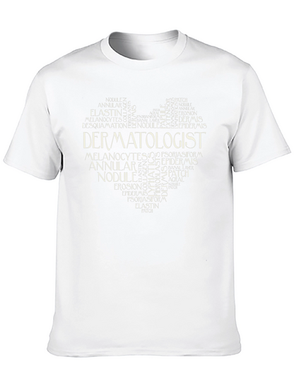 Dermatologist Heart Word Art T-Shirt