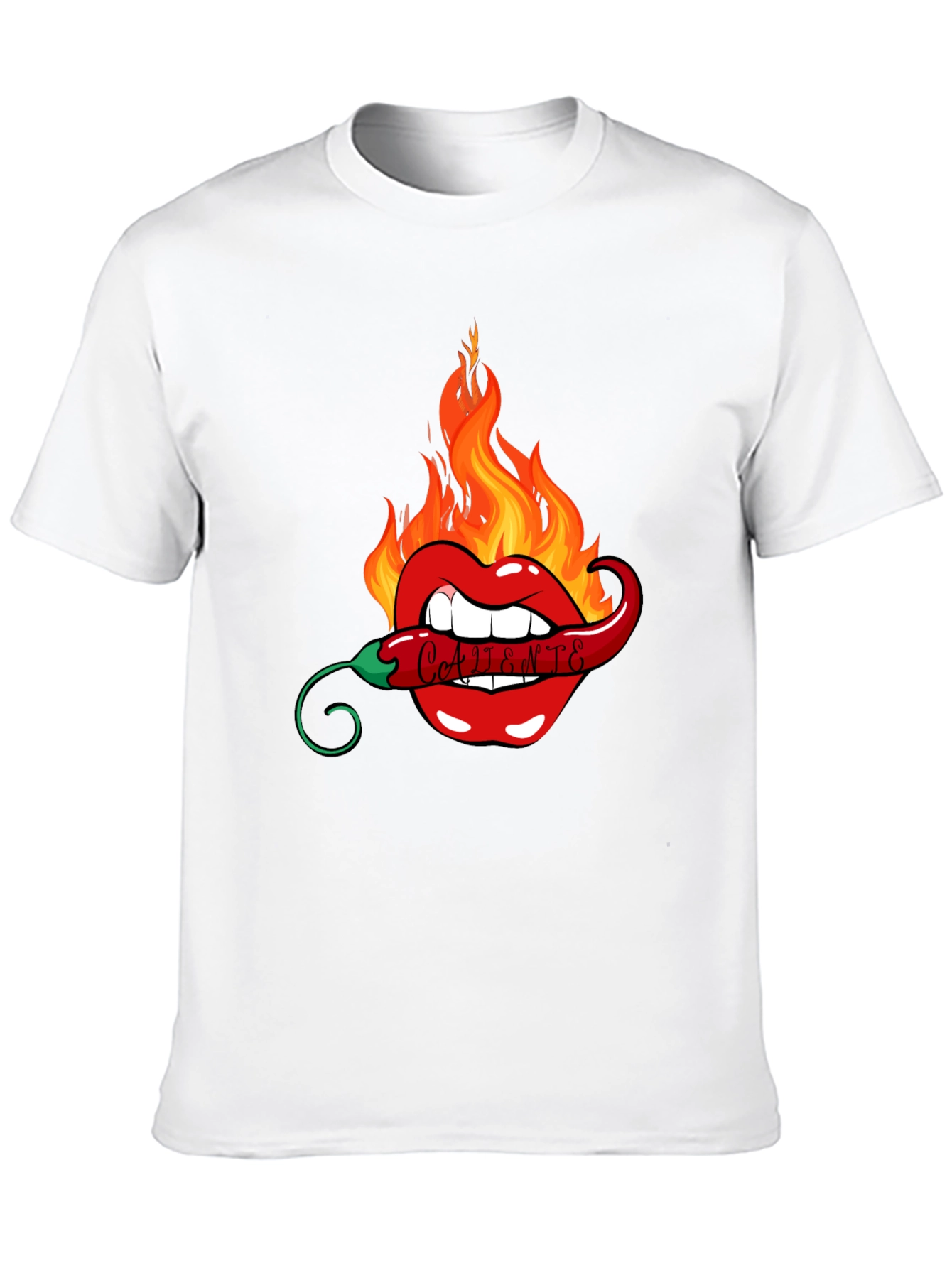 Spicy Lips Graphic Tee - Black
