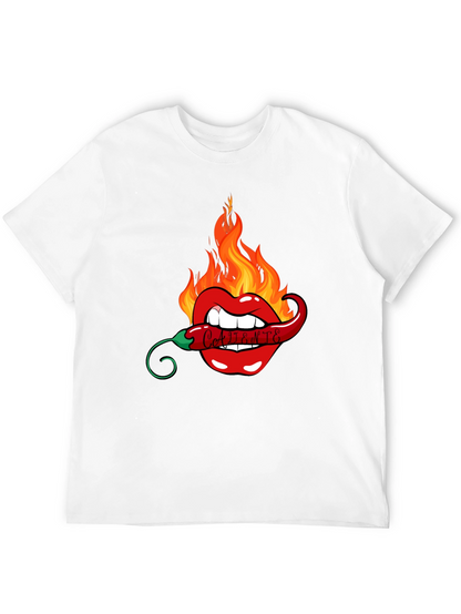 Spicy Lips Graphic Tee - Black