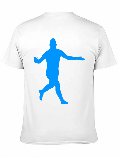 Soccer Star Silhouette Black T-Shirt