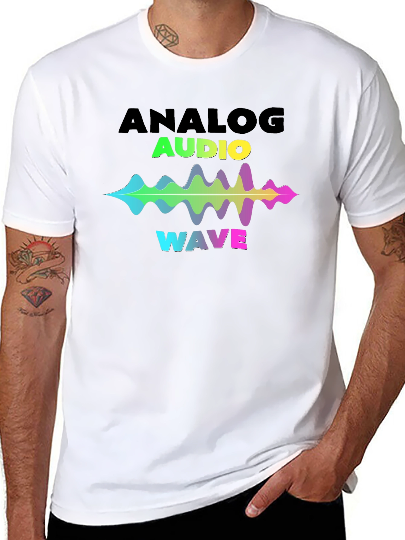 Analog Audio Wave Graphic Tee