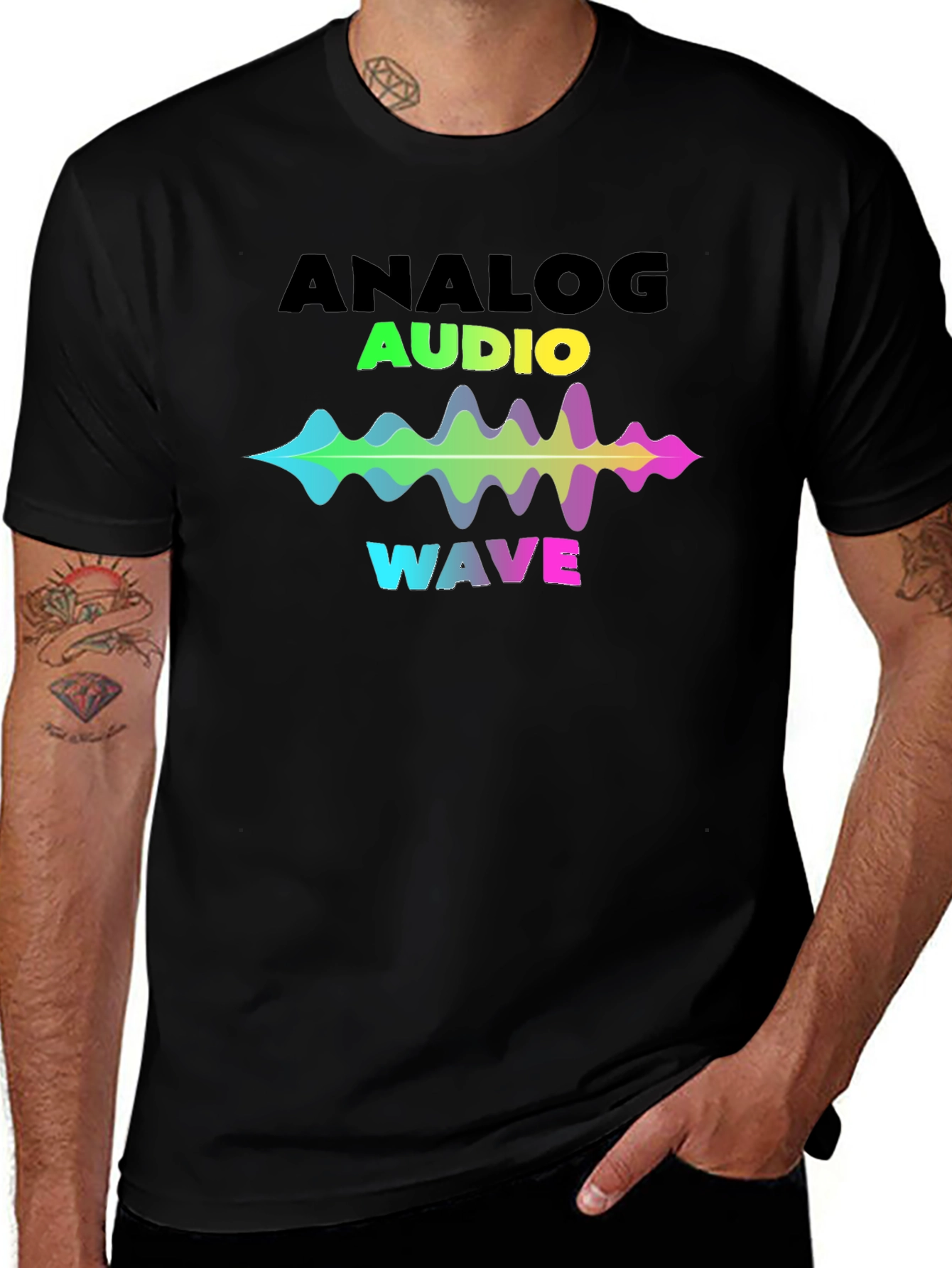 Analog Audio Wave Graphic Tee