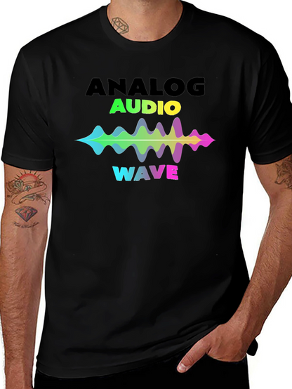 Analog Audio Wave Graphic Tee