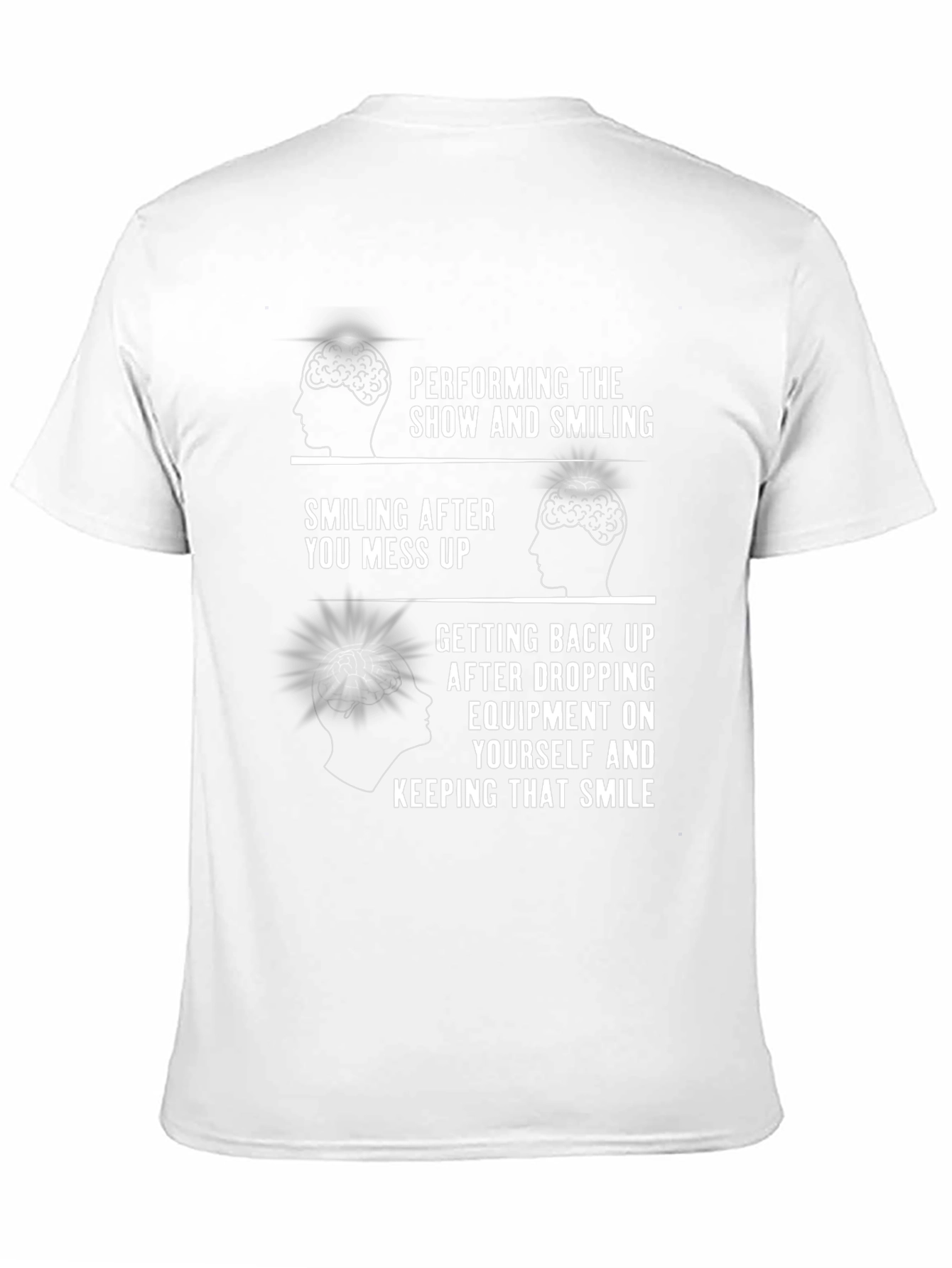 Performing Smiling Brain Black T-Shirt