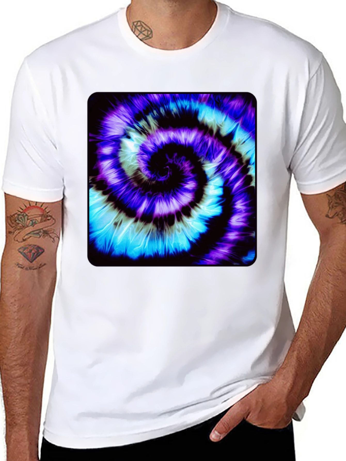 Spiral Tie-Dye Graphic Tee