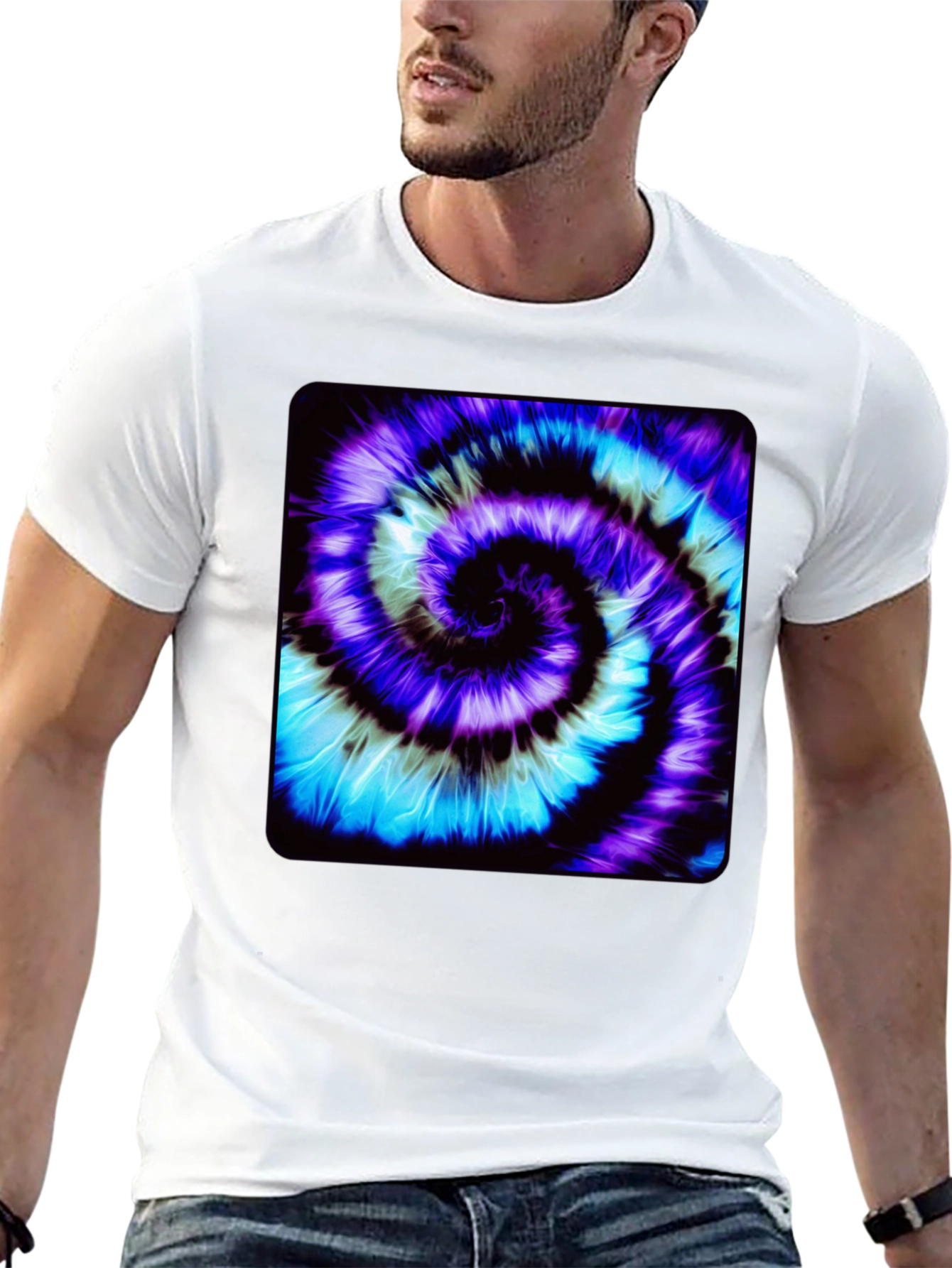 Spiral Tie-Dye Graphic Tee
