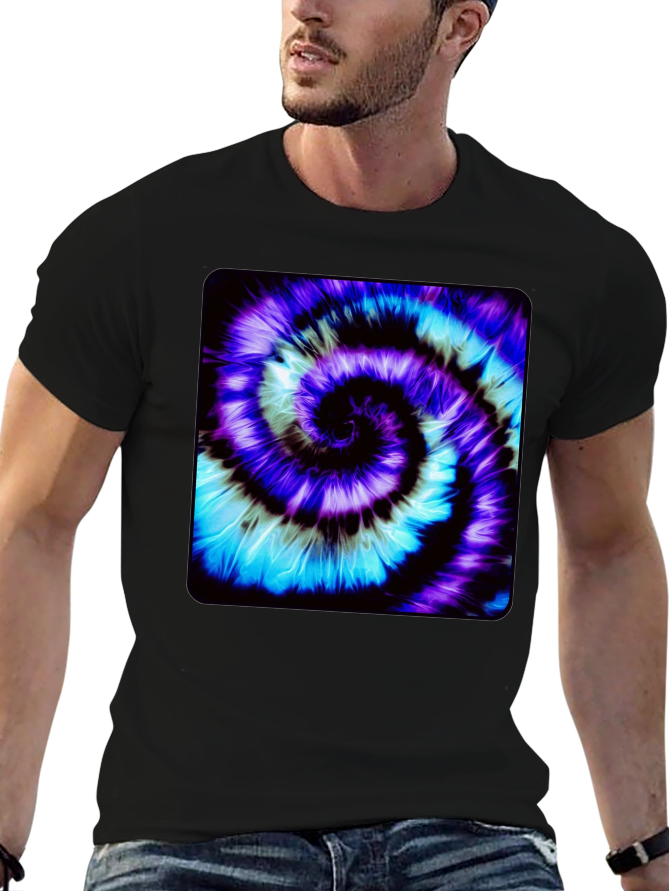 Spiral Tie-Dye Graphic Tee