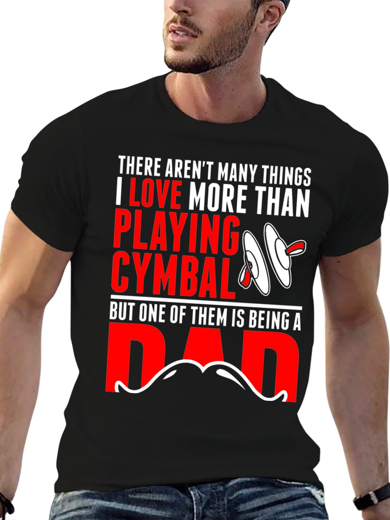 Drummer Dad T-Shirt: Cymbals & Fatherhood
