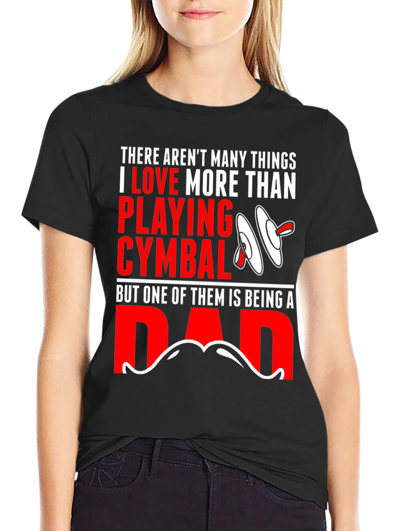 Drummer Dad T-Shirt: Cymbals & Fatherhood