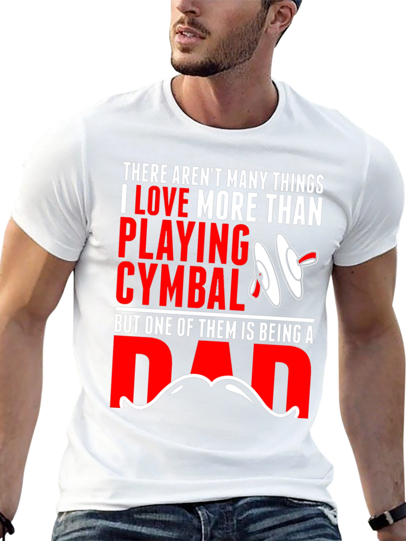 Drummer Dad T-Shirt: Cymbals & Fatherhood