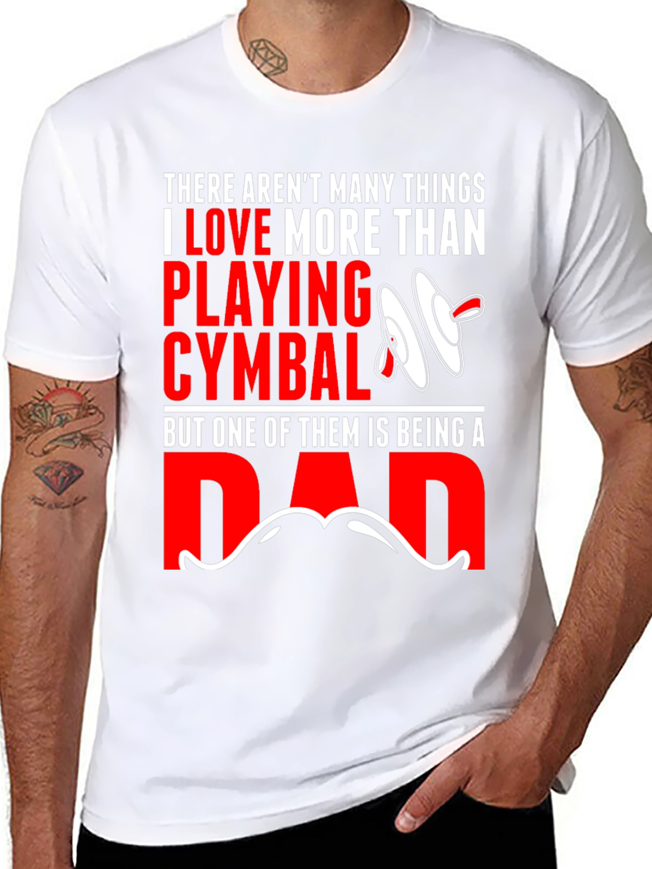 Drummer Dad T-Shirt: Cymbals & Fatherhood