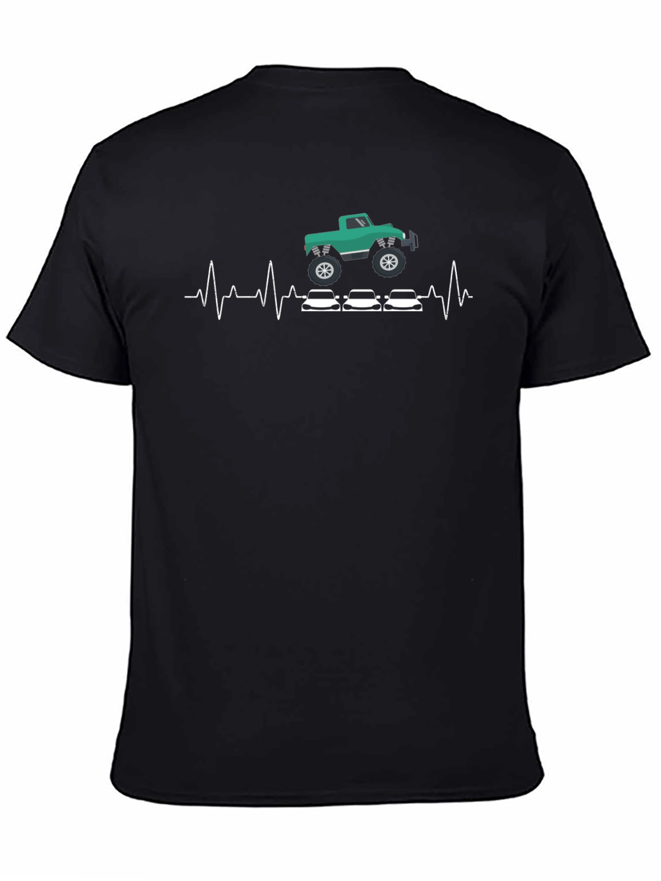 Monster Truck & Racing Car Heartbeat T-Shirt