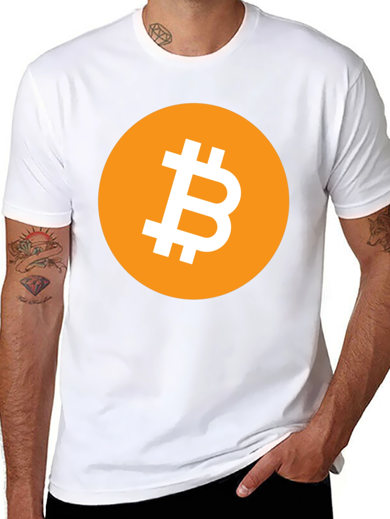Bitcoin Logo T-Shirt - Cryptocurrency Style