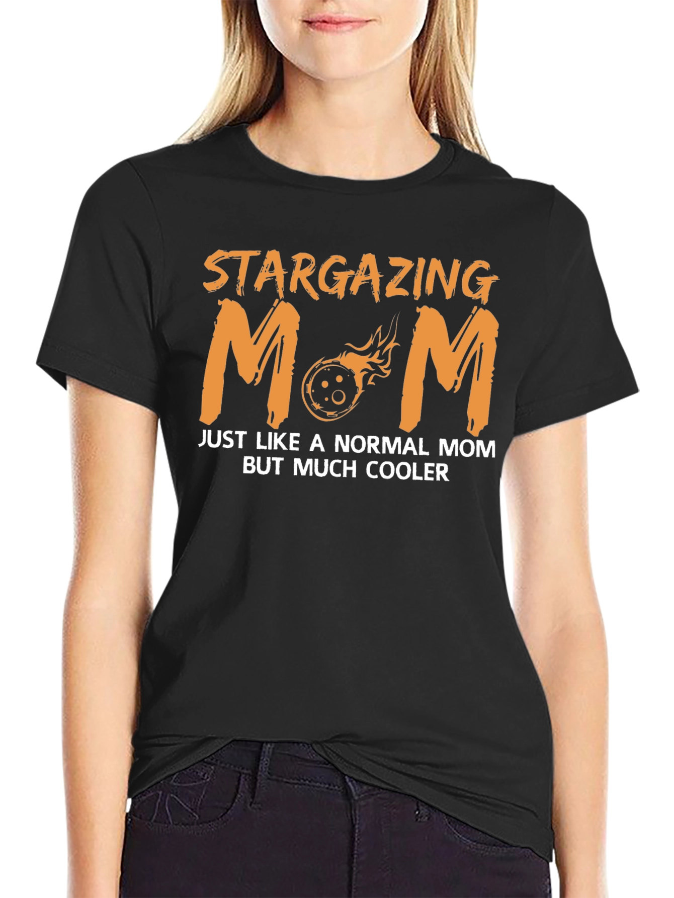Stargazing Mom T-Shirt - Cool Celestial Design