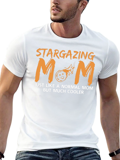 Stargazing Mom T-Shirt - Cool Celestial Design