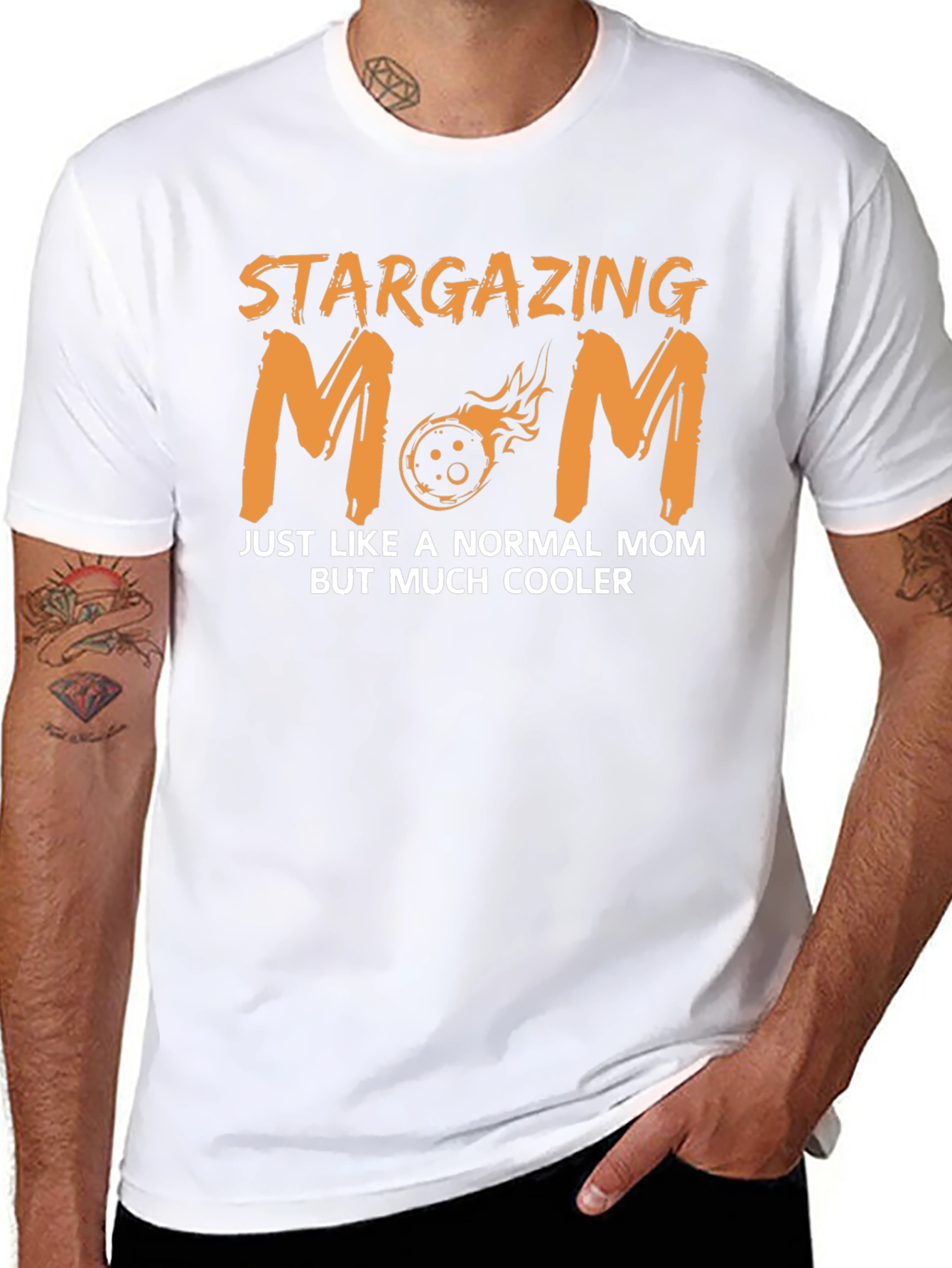 Stargazing Mom T-Shirt - Cool Celestial Design