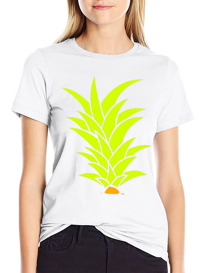 Pineapple Top Graphic T-Shirt - Tropical Style