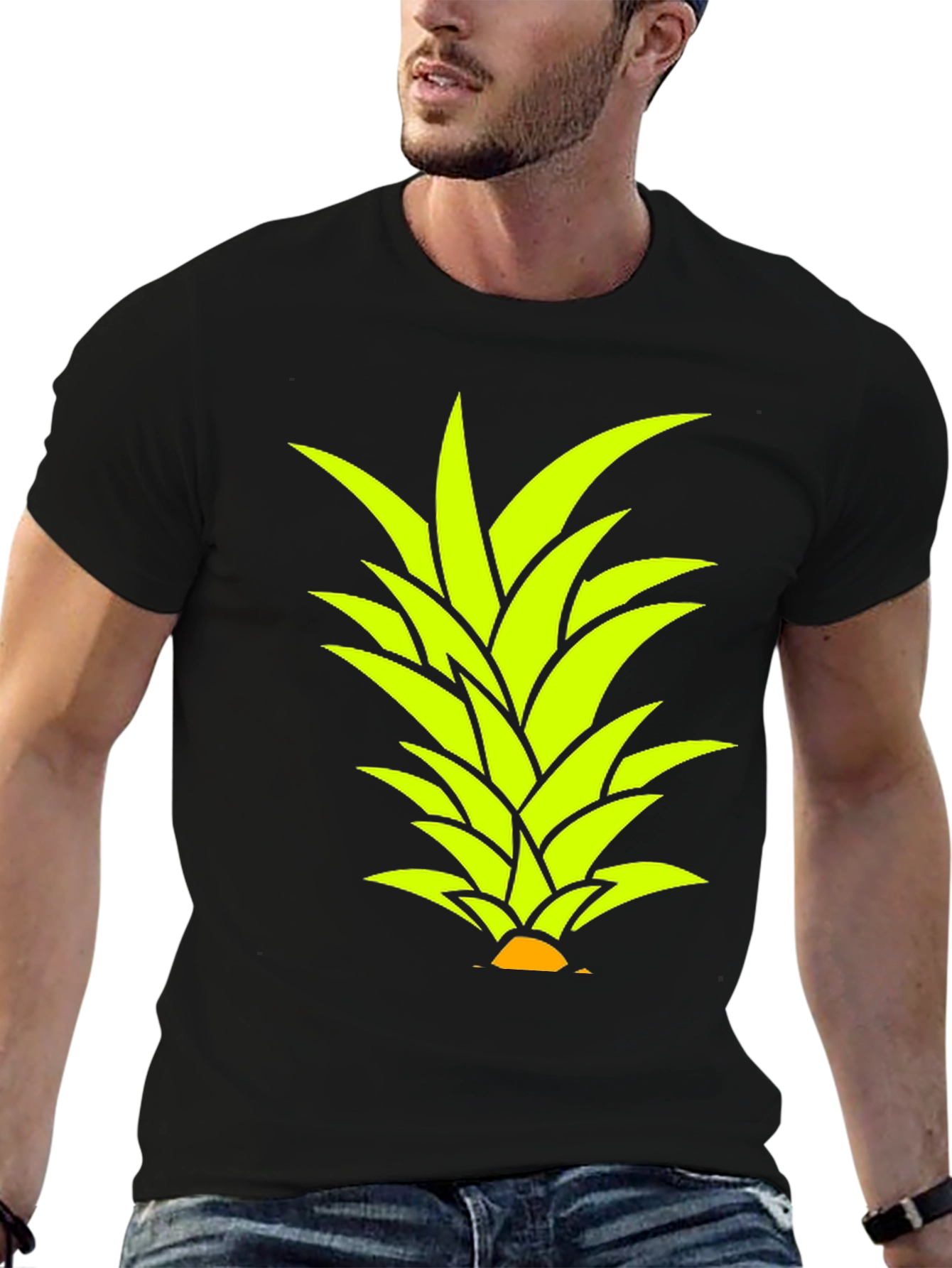 Pineapple Top Graphic T-Shirt - Tropical Style