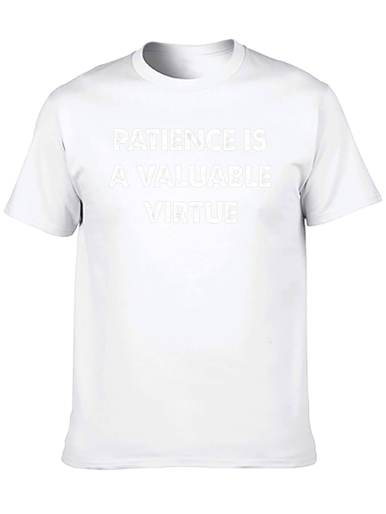 Patience is a Valuable Virtue Black T-Shirt