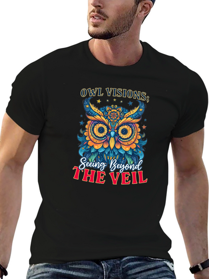 Owl Visions Graphic T-Shirt: Seeing Beyond the Veil