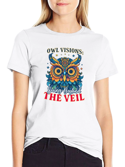 Owl Visions Graphic T-Shirt: Seeing Beyond the Veil