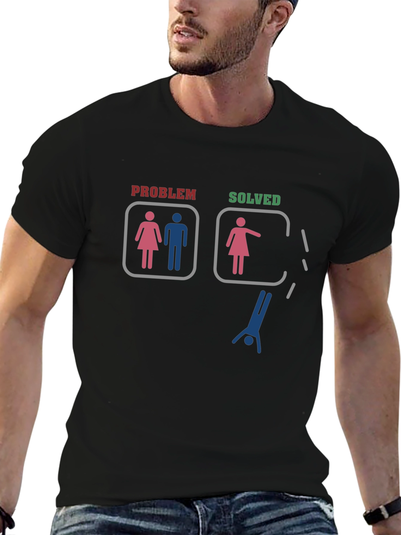 Problem Solved T-Shirt: Funny Relationship Humor Tee