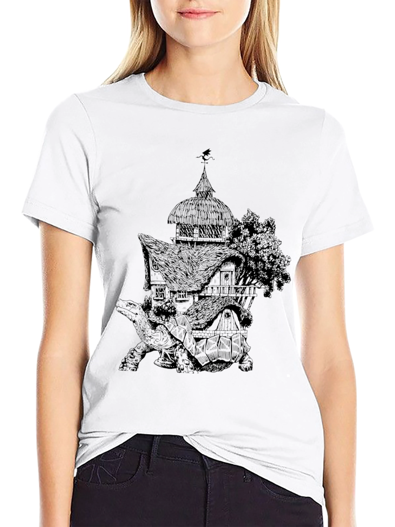 Turtle House Tee - Unique Graphic Print
