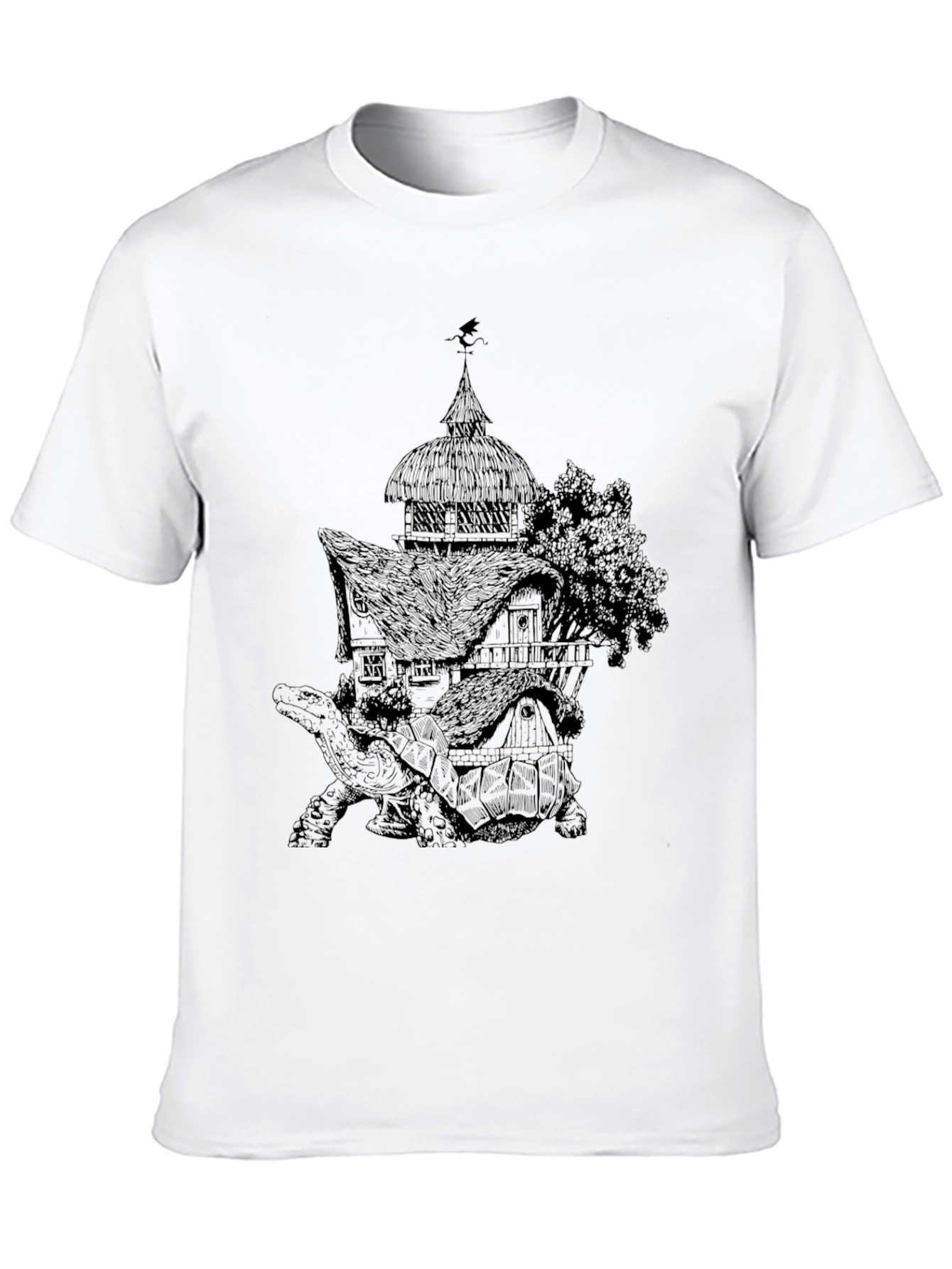 Turtle House Tee - Unique Graphic Print