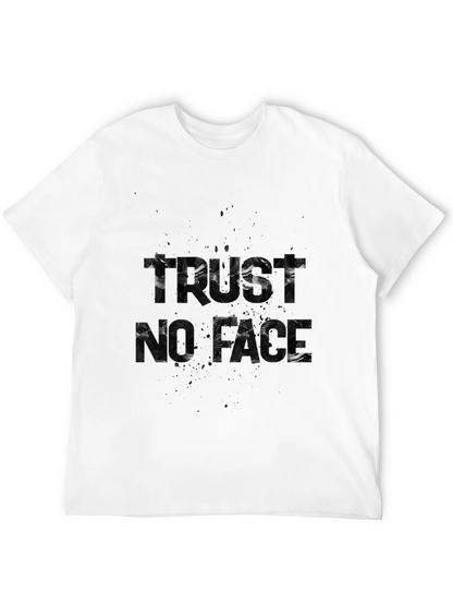 Trust No Face Graphic Black T-Shirt