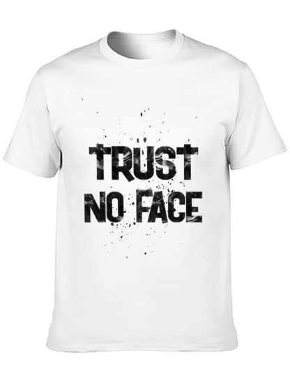 Trust No Face Graphic Black T-Shirt