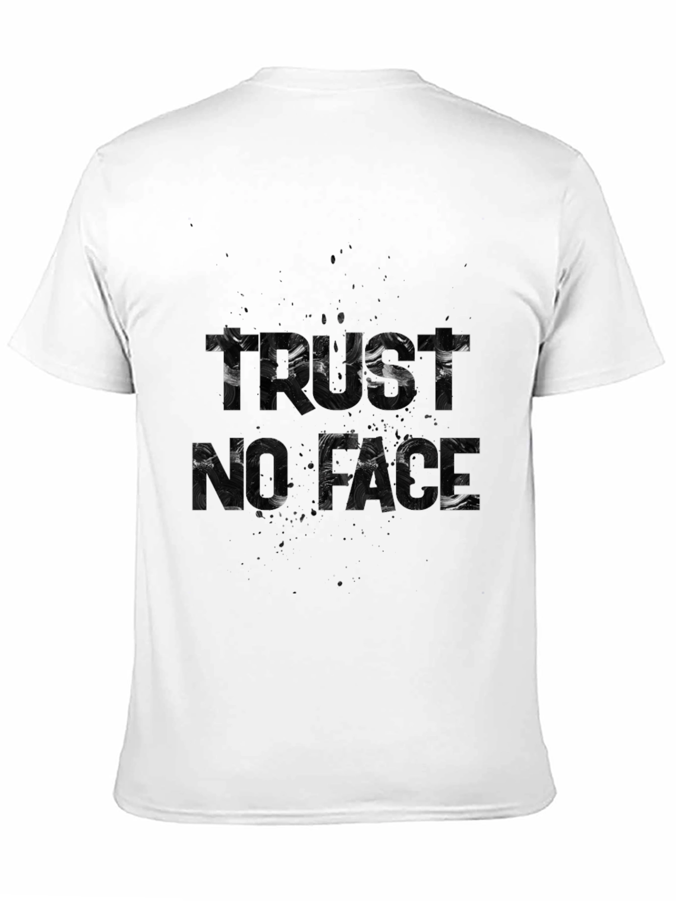 Trust No Face Graphic Black T-Shirt