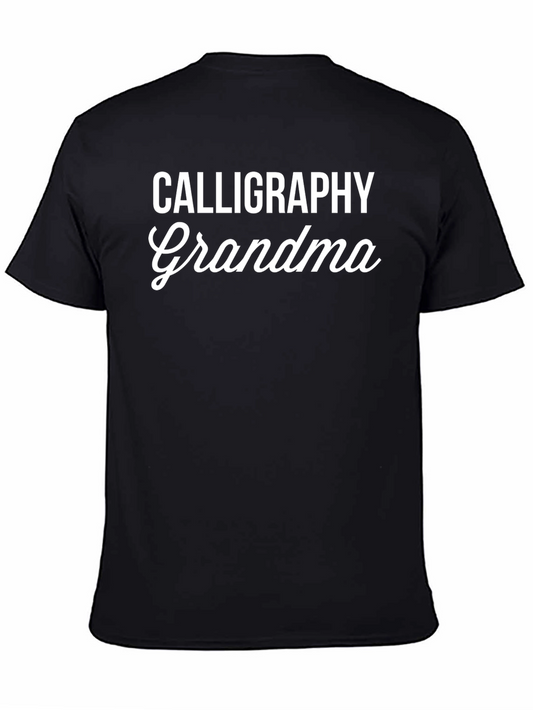 Calligraphy Grandma T-Shirt - Black