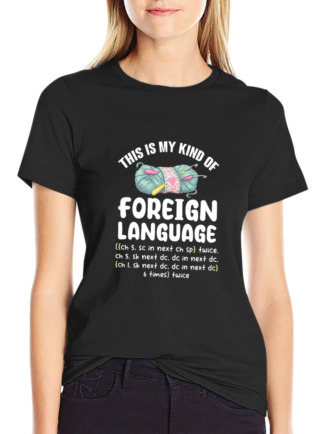 Crochet Lovers T-Shirt - Foreign Language Design