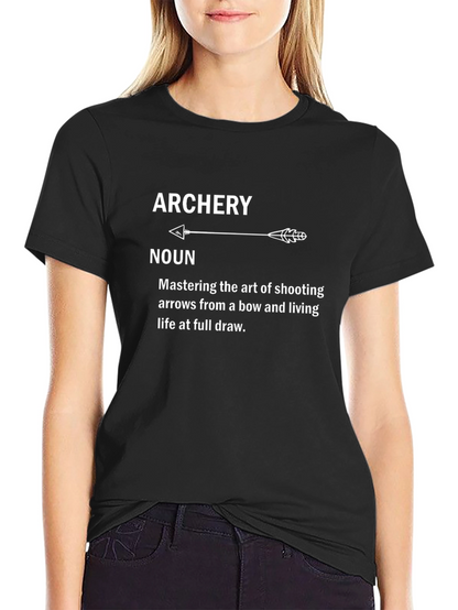 Archery Definition T-Shirt - Black