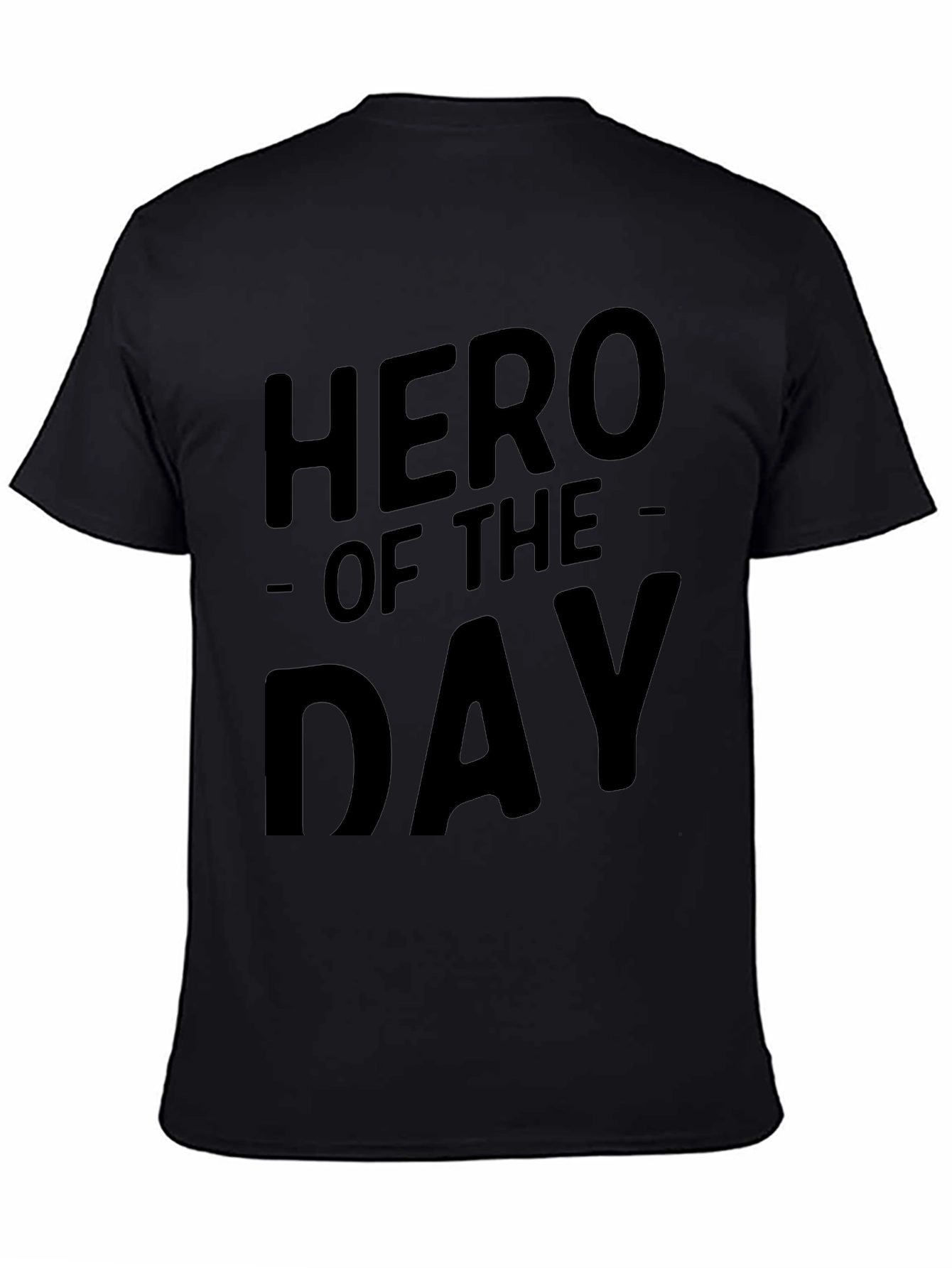 Hero of the Day Black Graphic Tee