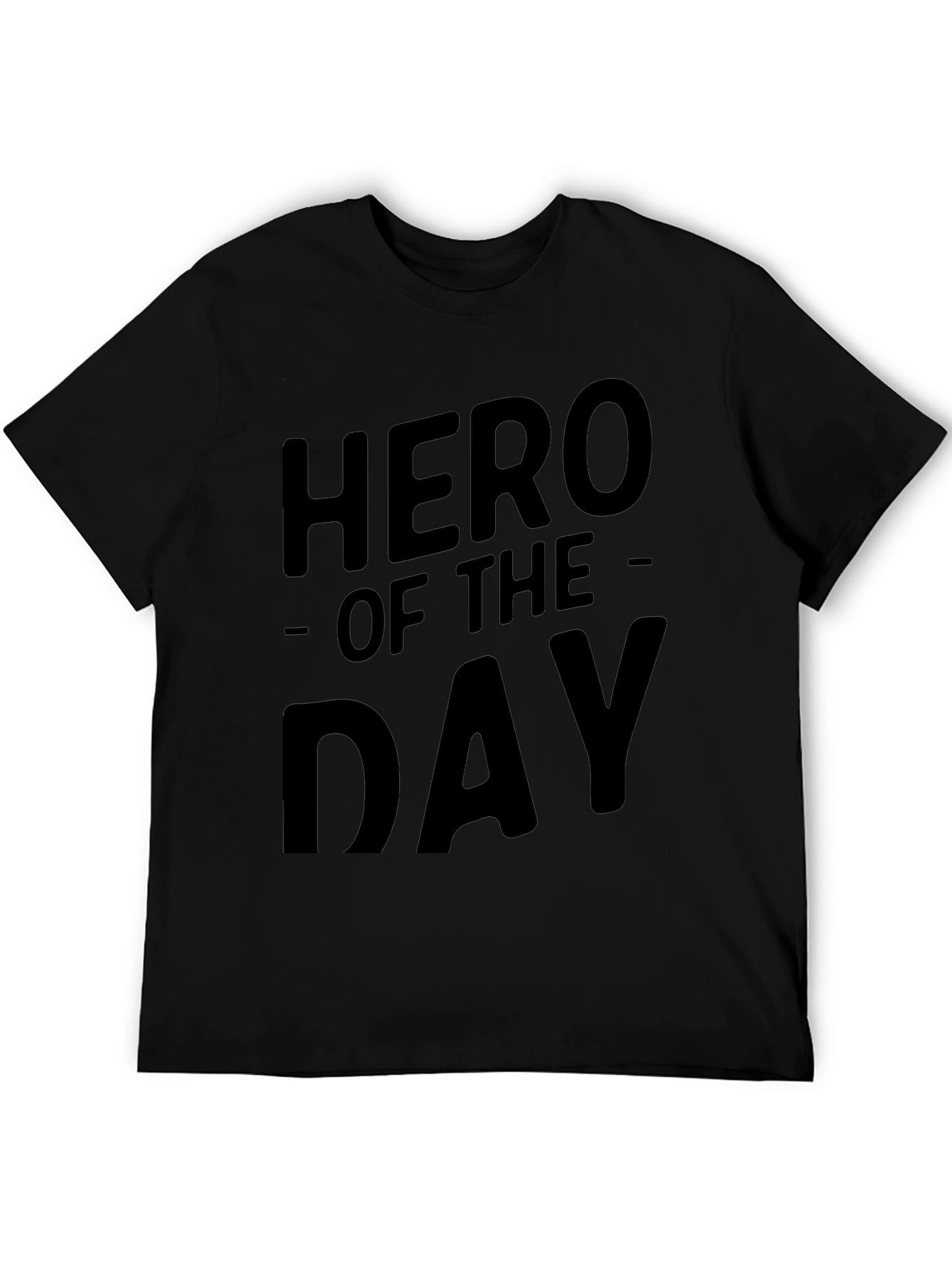 Hero of the Day Black Graphic Tee