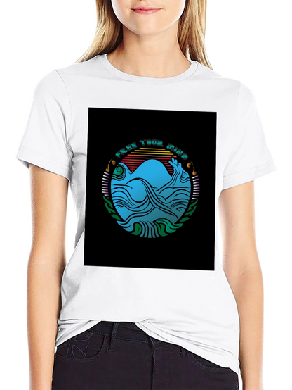 Free Your Mind Graphic Tee - Black T-Shirt