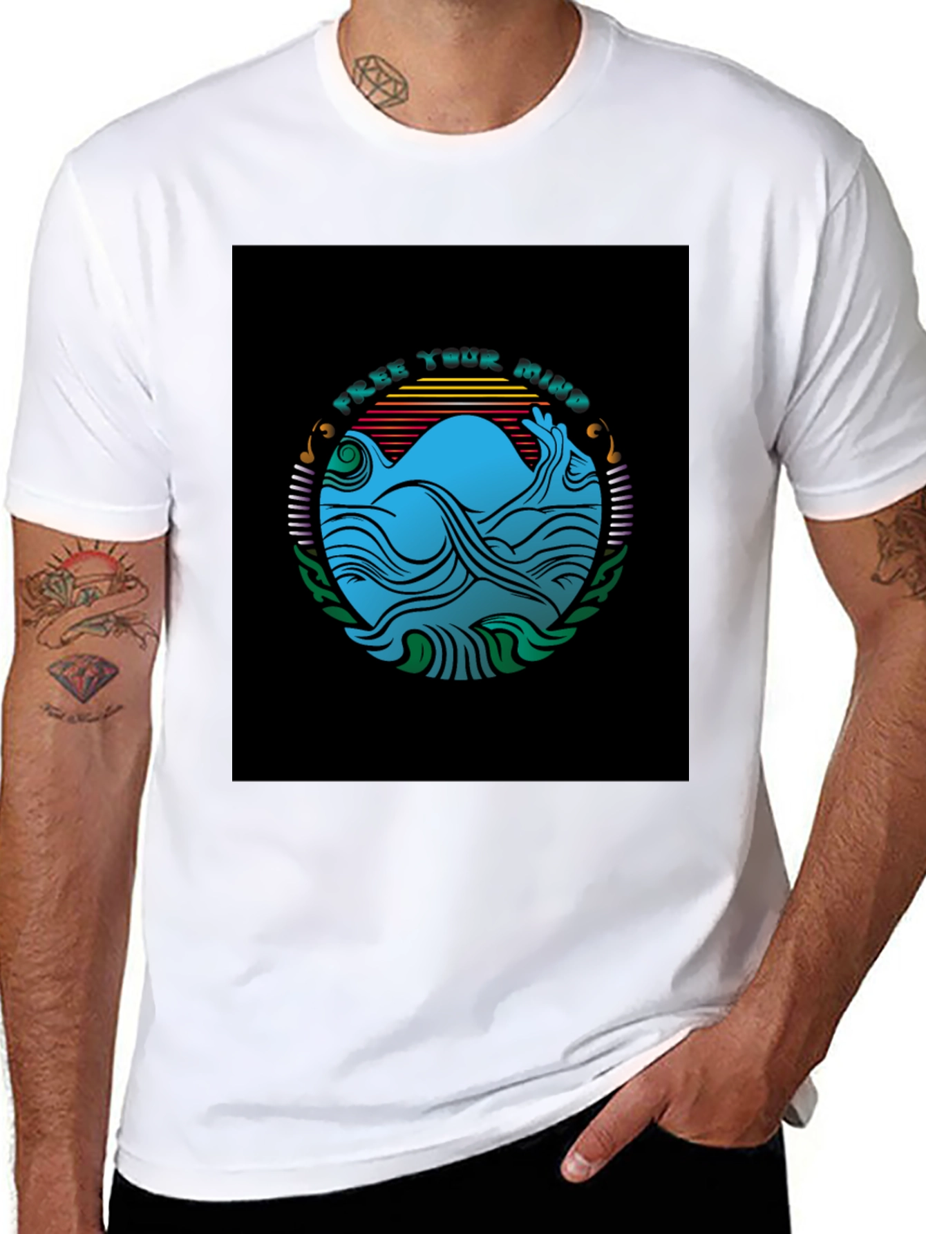 Free Your Mind Graphic Tee - Black T-Shirt