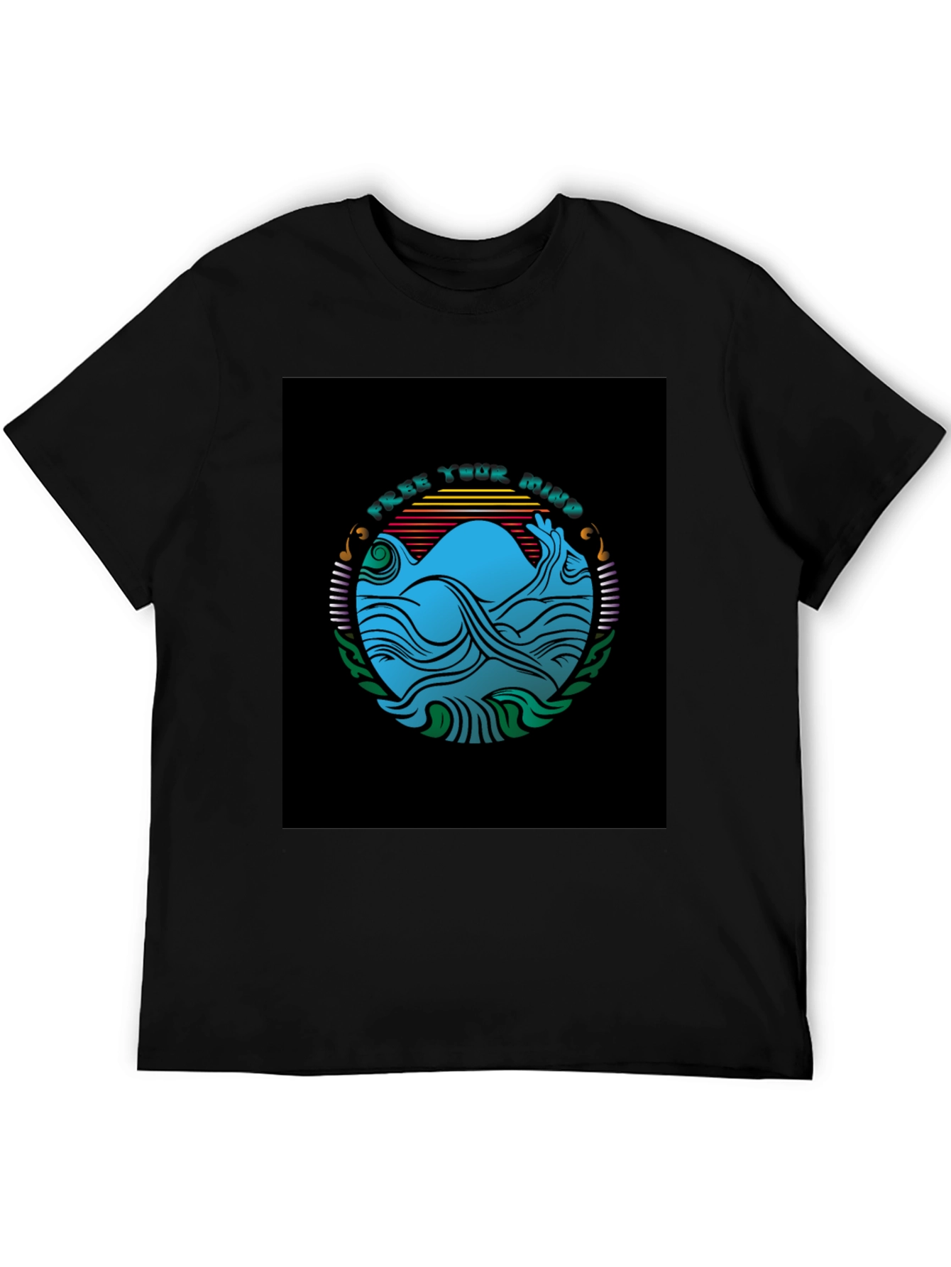 Free Your Mind Graphic Tee - Black T-Shirt