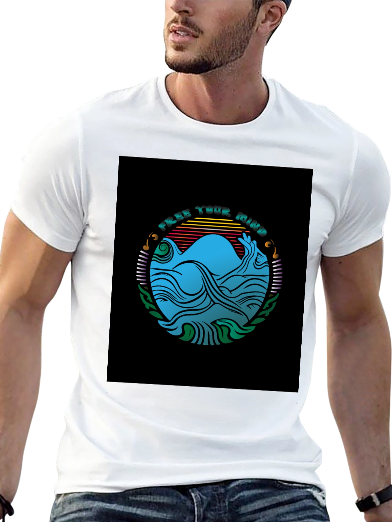 Free Your Mind Graphic Tee - Black T-Shirt
