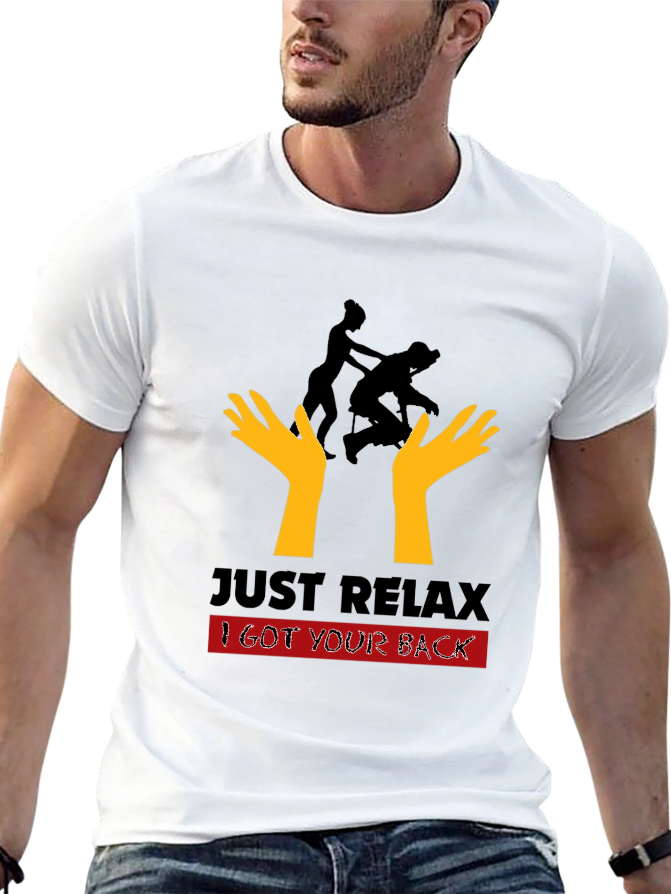 Just Relax I Got Your Back Black T-Shirt