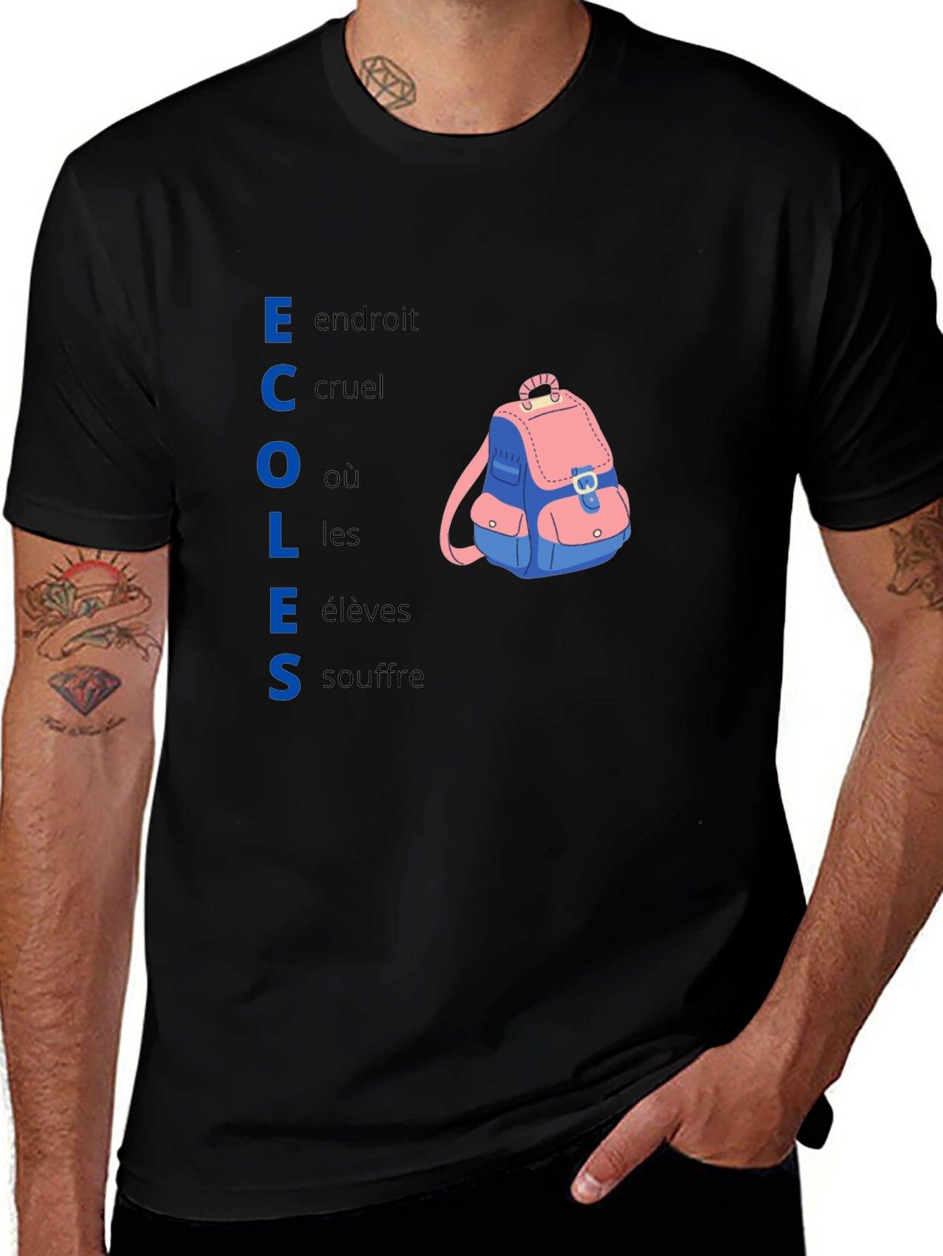 Schools Cruel Place Backpack T-Shirt