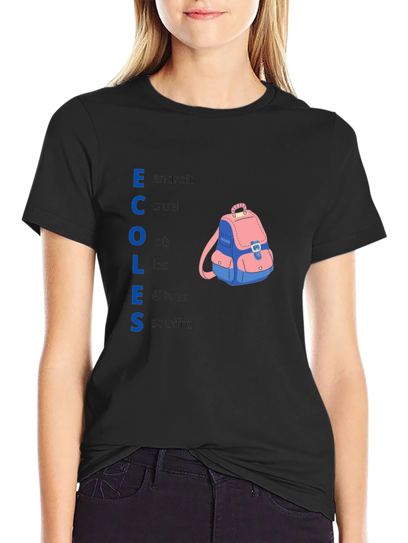 Schools Cruel Place Backpack T-Shirt