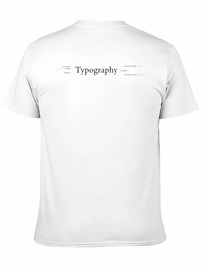 Typography Tee - Black Cotton Graphic T-Shirt