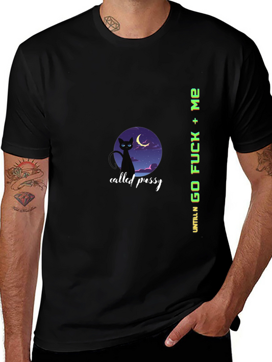 Cat Graphic Tee - Until N Go F*** + Me